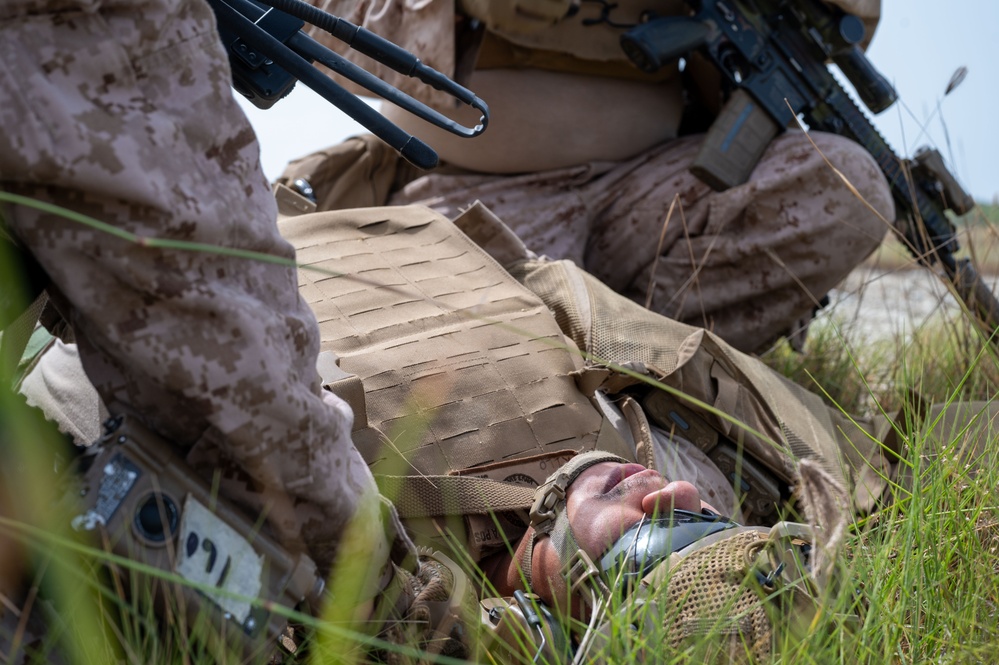 U.S. Marines conduct a CASEVAC exercise at Guantanamo Bay