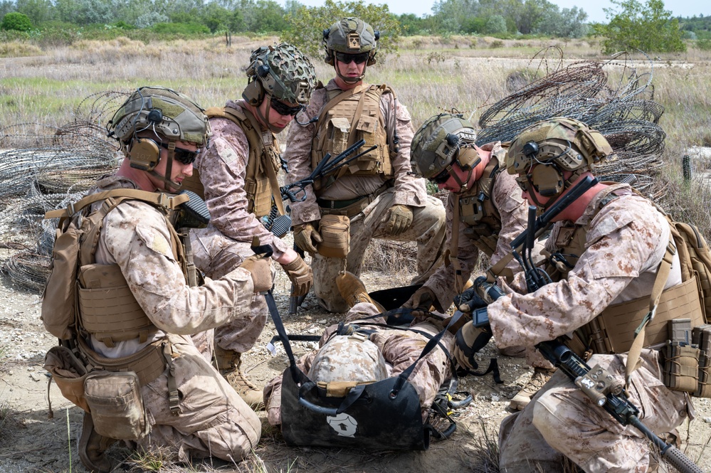 U.S. Marines conduct a CASEVAC exercise at Guantanamo Bay