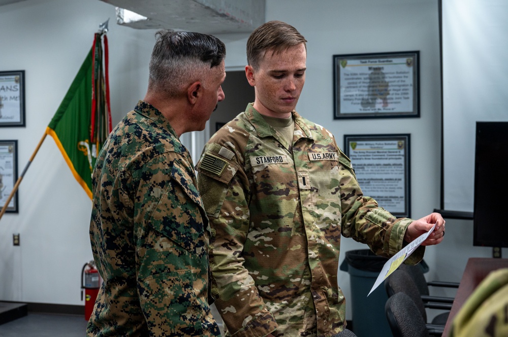 Joint Task Force Southern Guard leadership conducts battlefield circulation