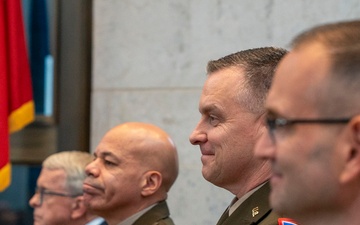 Woodruff takes command as Ohio adjutant general, Harris retires after 44 years of service