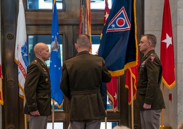Woodruff takes command as Ohio adjutant general, Harris retires after 44 years of service