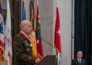 Woodruff takes command as Ohio adjutant general, Harris retires after 44 years of service