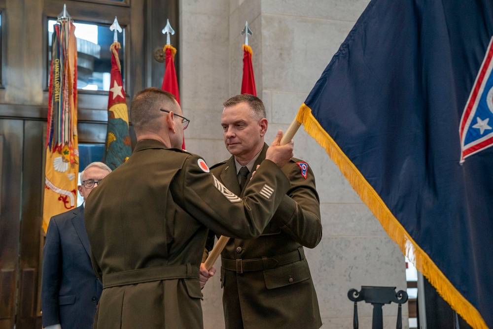 Woodruff takes command as Ohio adjutant general, Harris retires after 44 years of service