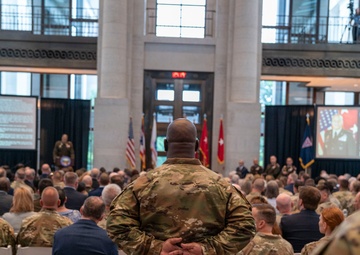 Woodruff takes command as Ohio adjutant general, Harris retires after 44 years of service