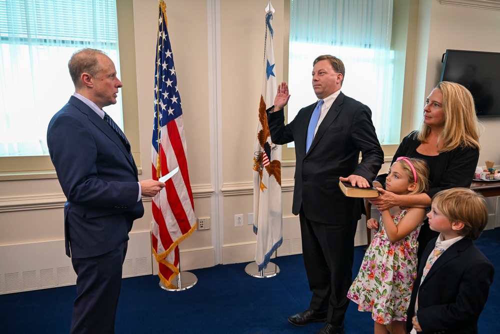 Under Secretary of Defense for Acquisition and Sustainment Michael Duffey takes oath of office