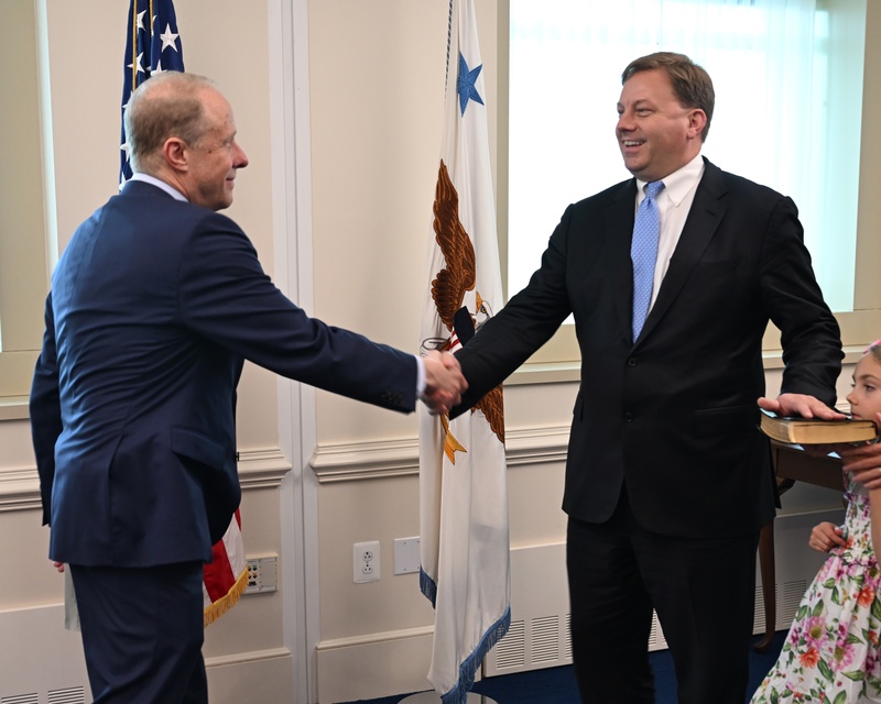 Under Secretary of Defense for Acquisition and Sustainment Michael Duffey takes oath of office