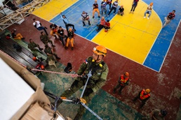 The Hawaii National Guard conducts Urban Rescue training during Pacific Partnership 2025 in Virac, Philippines