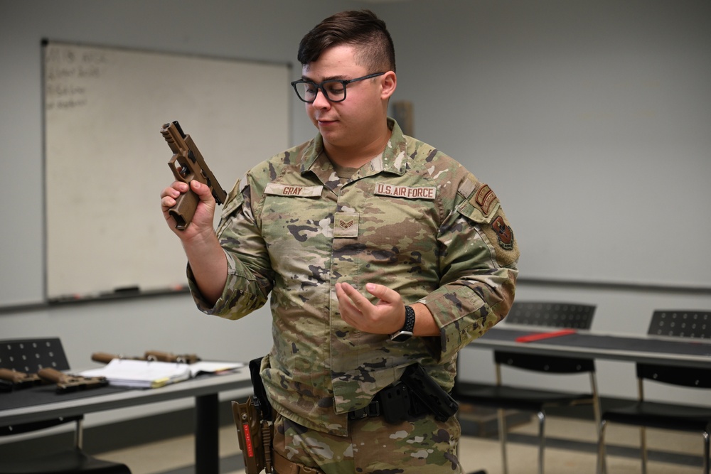 97th SFS trains Airmen on M18 pistol