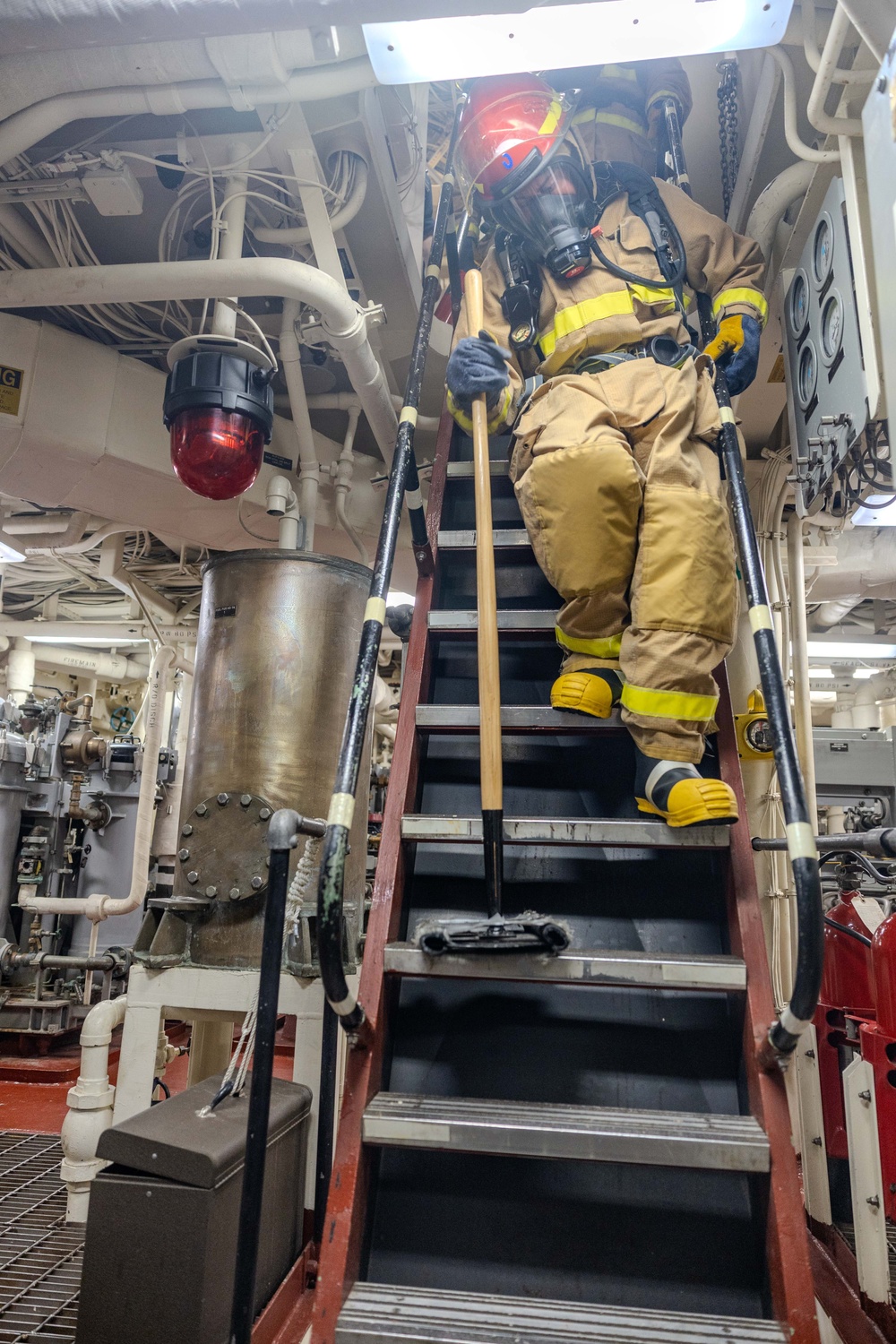 Damage Control Training aboard USS Ralph Johnson