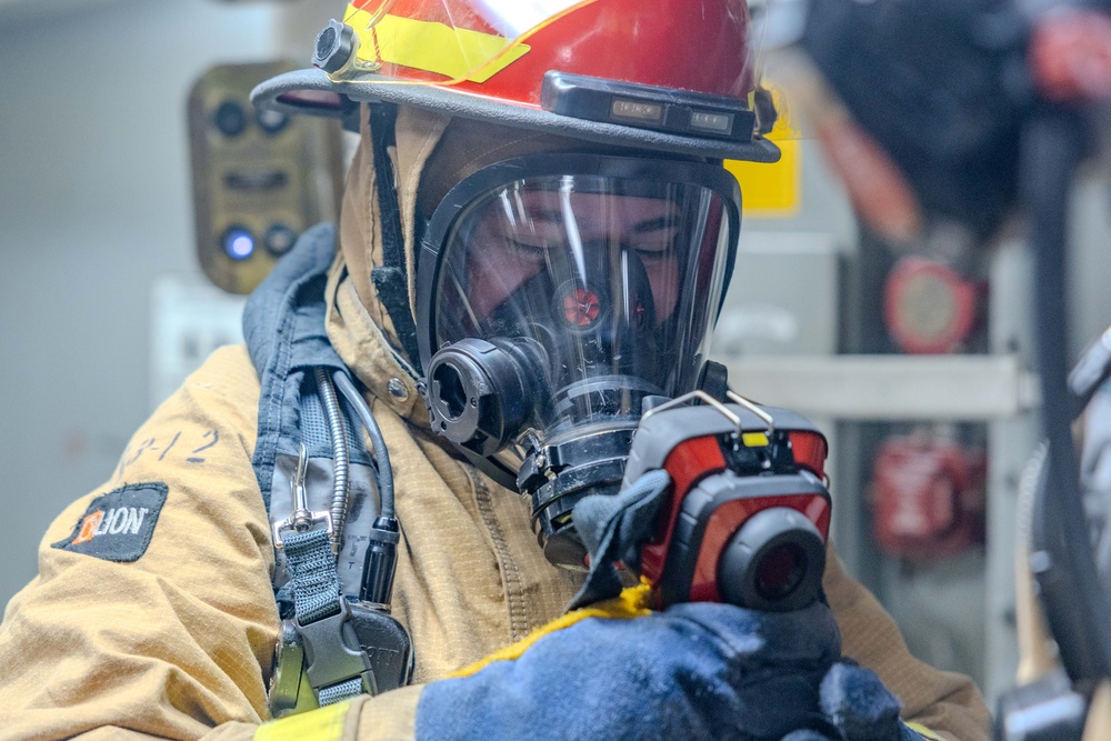 Damage Control Training aboard USS Ralph Johnson