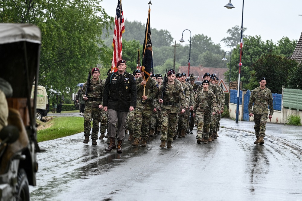 1-507th PIR, 29th ID Soldiers commemorate Battle of Graignes in Normandy