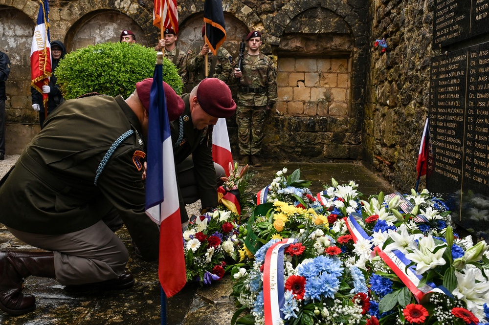 1-507th PIR, 29th ID Soldiers commemorate Battle of Graignes in Normandy