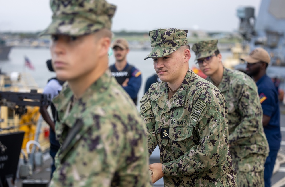 USS Cole Supports Souther Border Operations