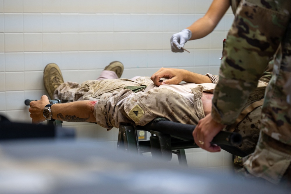 Joint response: Soldiers, Marines conduct MEDEVAC training