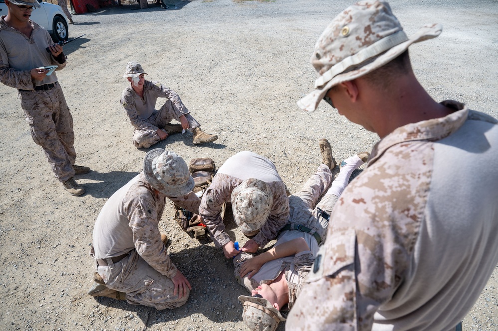 Joint response: Soldiers, Marines conduct MEDEVAC training
