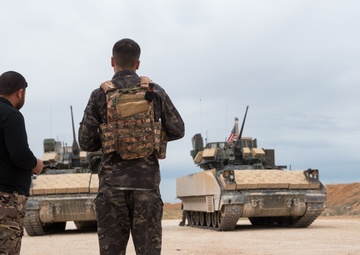 Coalition Forces Maintain Regional Security, Stability with Bradley Fighting Vehicles