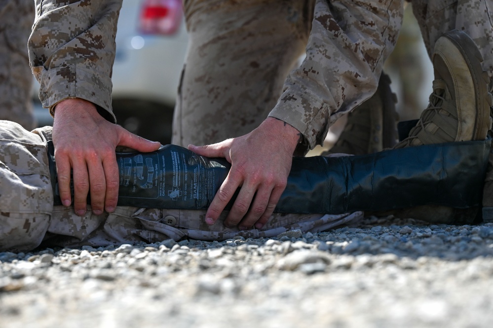 Joint response: Soldiers, Marines conduct MEDEVAC training