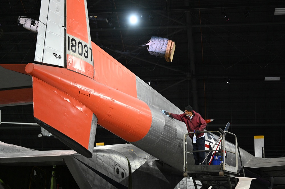 Cleaning Museum Aircraft