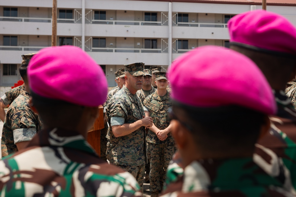 U.S. Marines, Indonesian Korps Marinir hold ceremony to kick off platoon exchange