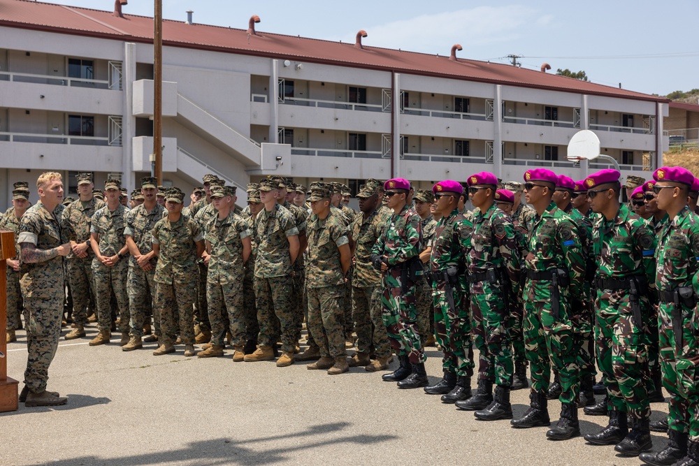 U.S. Marines, Indonesian Korps Marinir hold ceremony to kick off platoon exchange