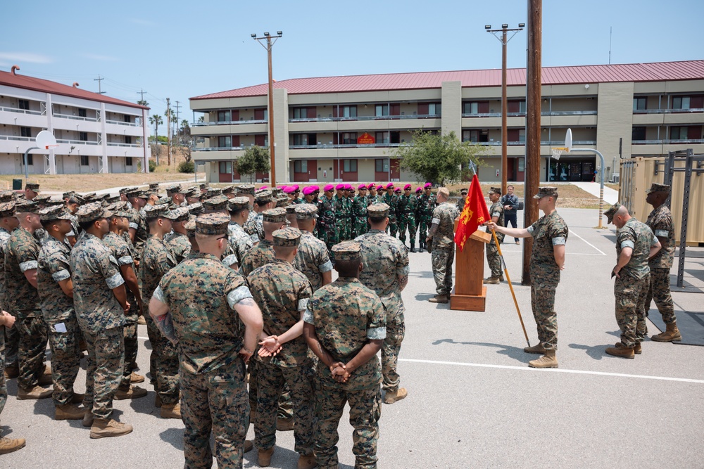 U.S. Marines, Indonesian Korps Marinir hold ceremony to kick off platoon exchange