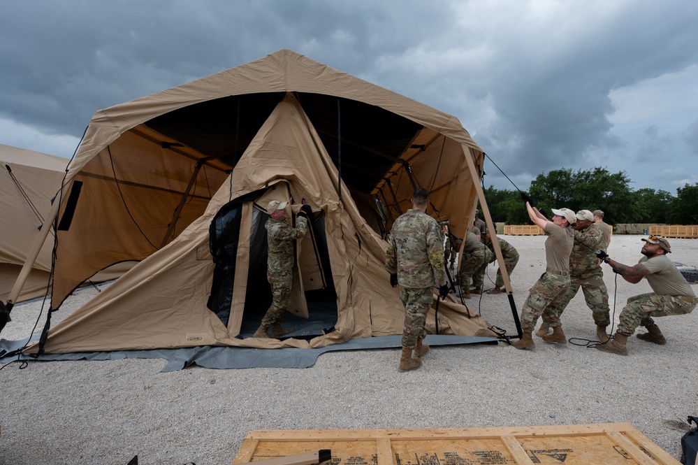 Airmen build EMEDS facility