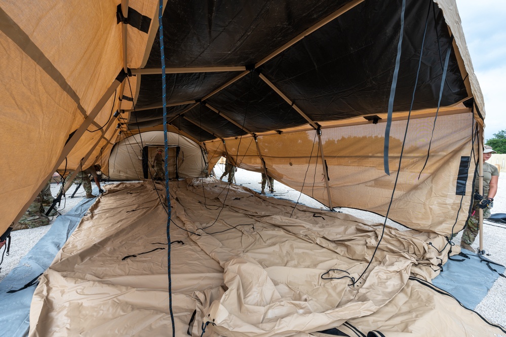 Airmen build EMEDS facility