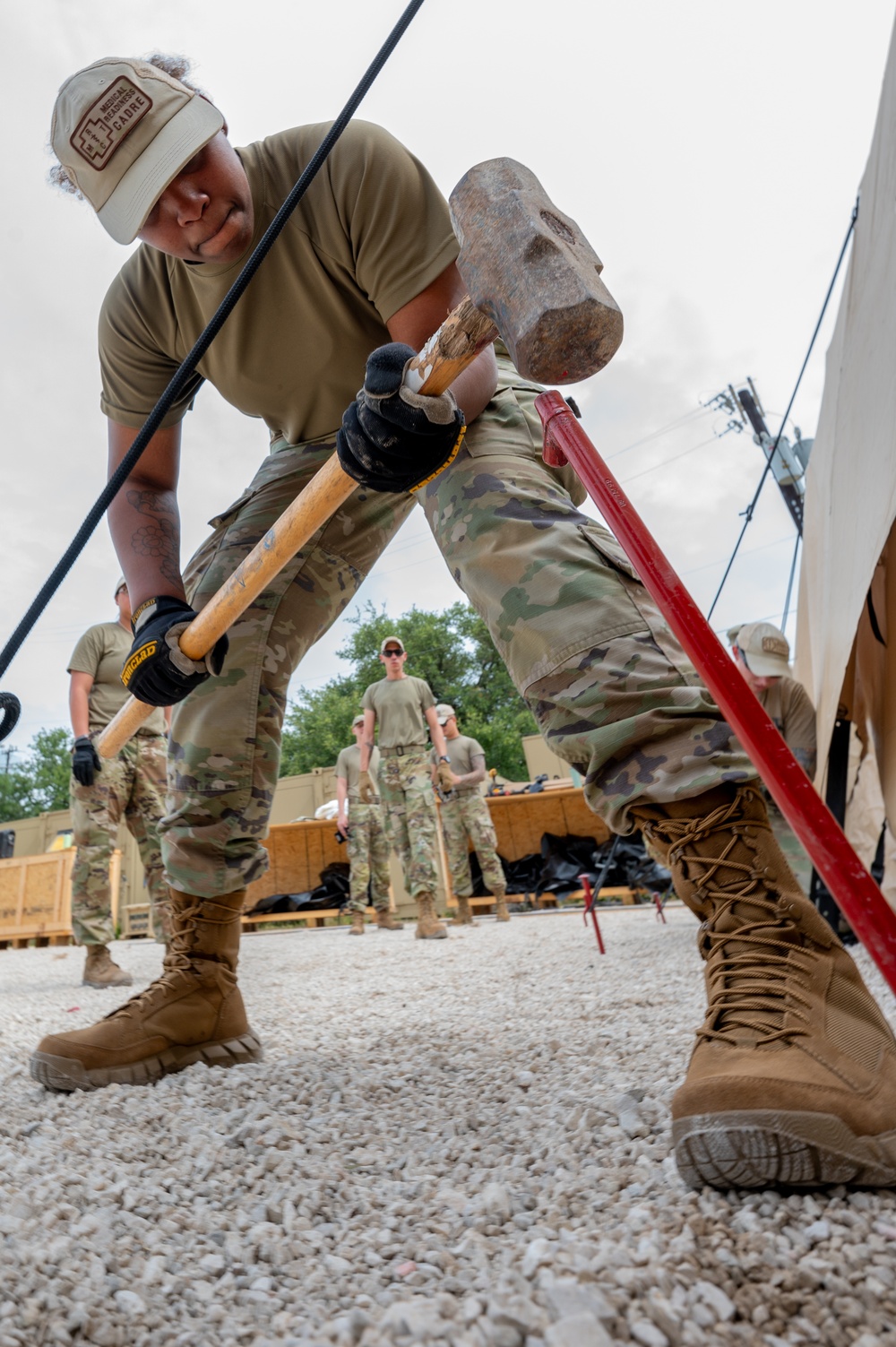Airmen build EMEDS facility