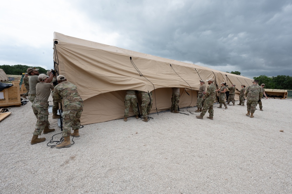 Airmen build EMEDS facility