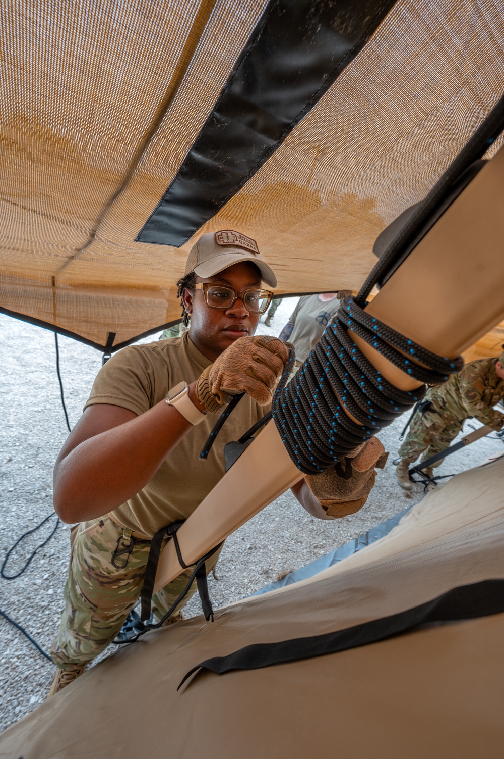 Airmen build EMEDS facility