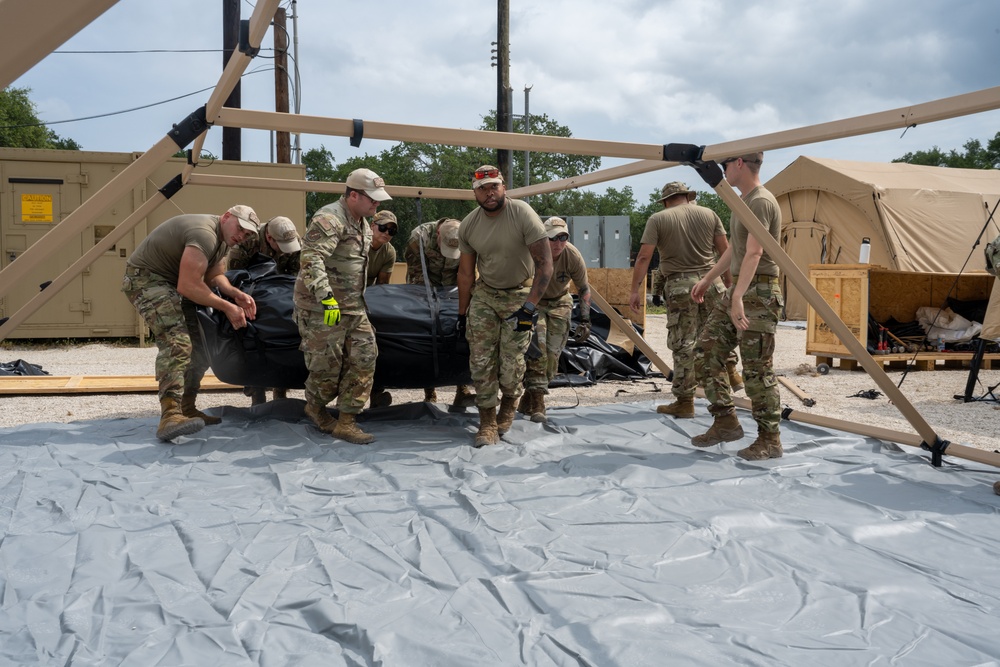 Airmen build EMEDS facility