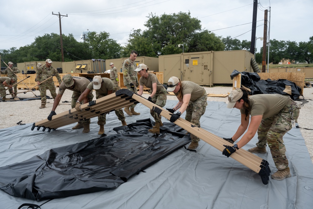 Airmen build EMEDS facility