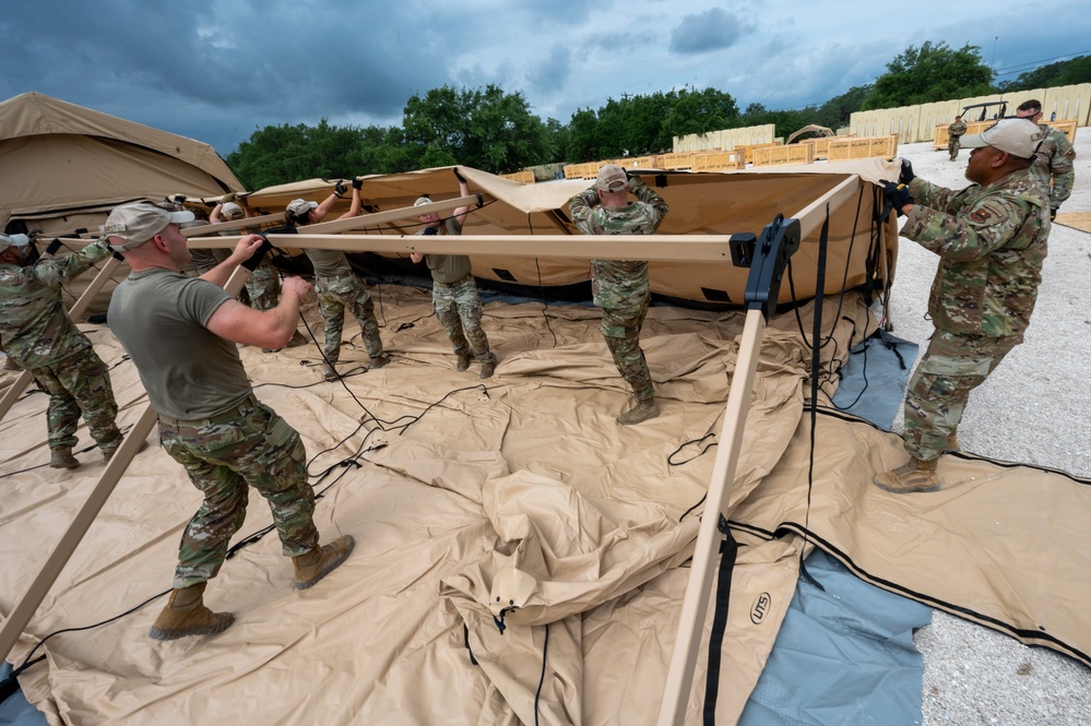 Airmen build EMEDS facility