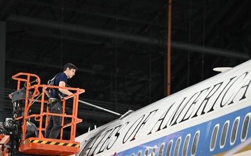 Cleaning Museum Aircraft