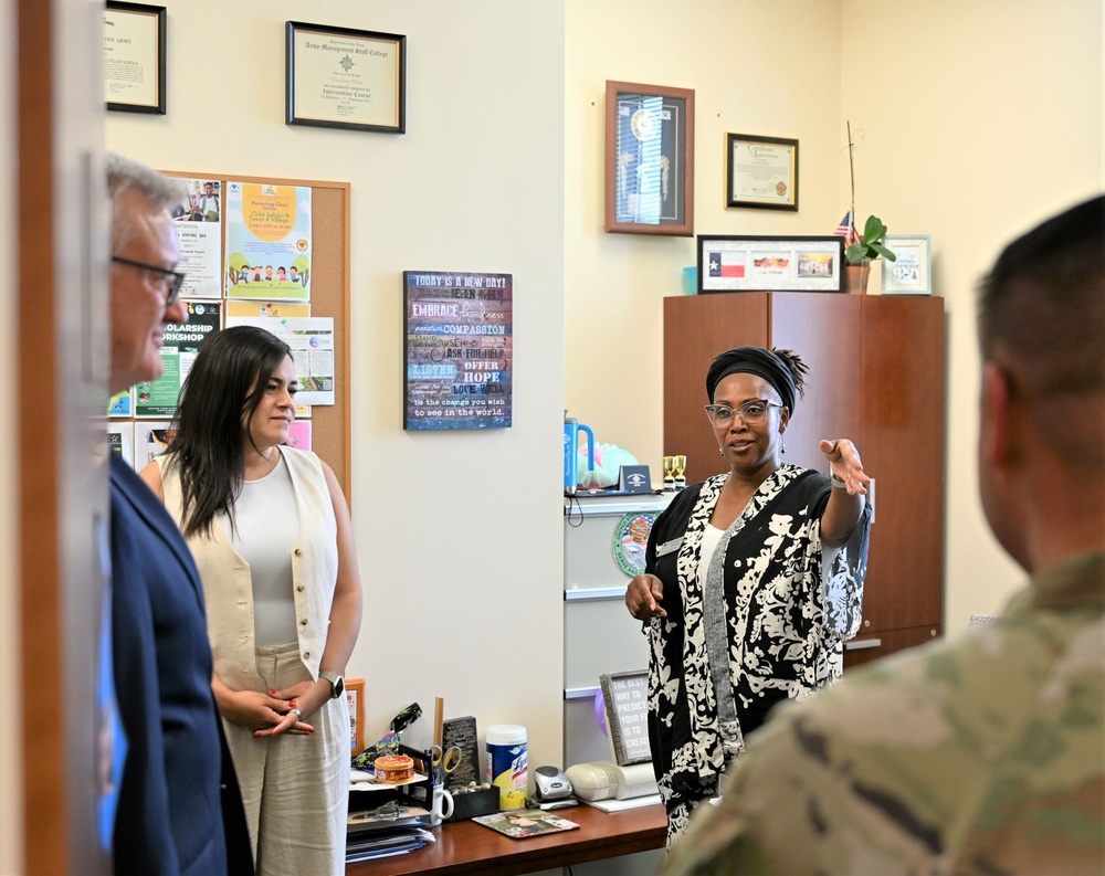 Patrick J. Appelman, director of U.S. Army Installation Management Command (IMCOM) - Readiness visits U.S. Army Garrison (USAG)-Miami on June 5, 2025.