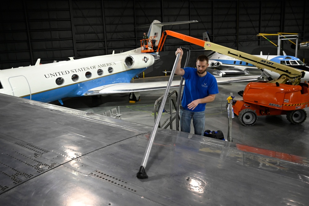 Presidential Aircraft polished for NATO event