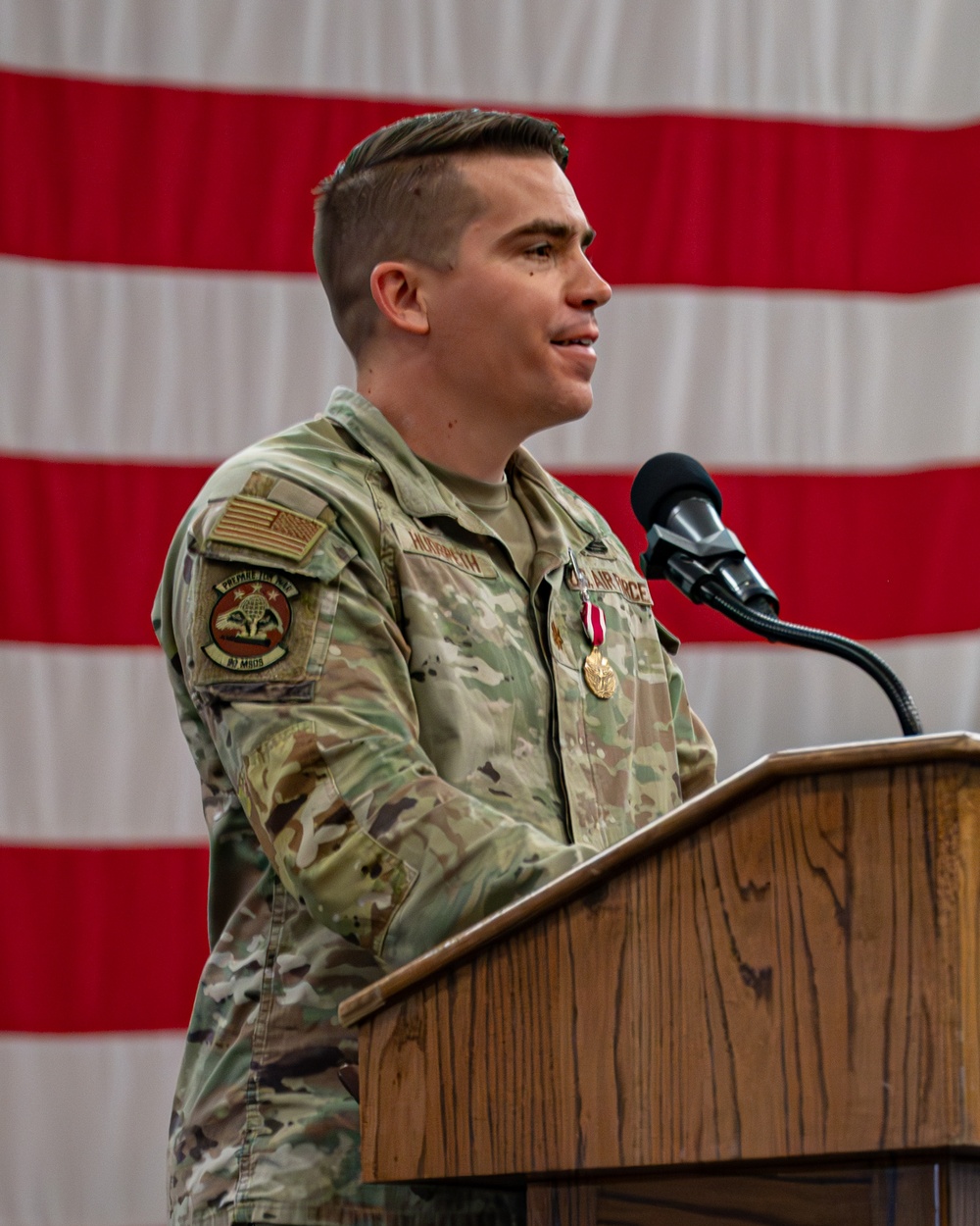 The 90th Missile Security Operations Squadron change of command ceremony