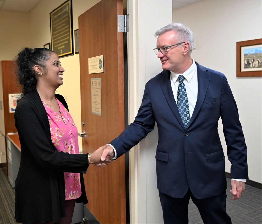 Patrick J. Appelman, director of U.S. Army Installation Management Command (IMCOM) - Readiness visits U.S. Army Garrison (USAG)-Miami on June 5, 2025.