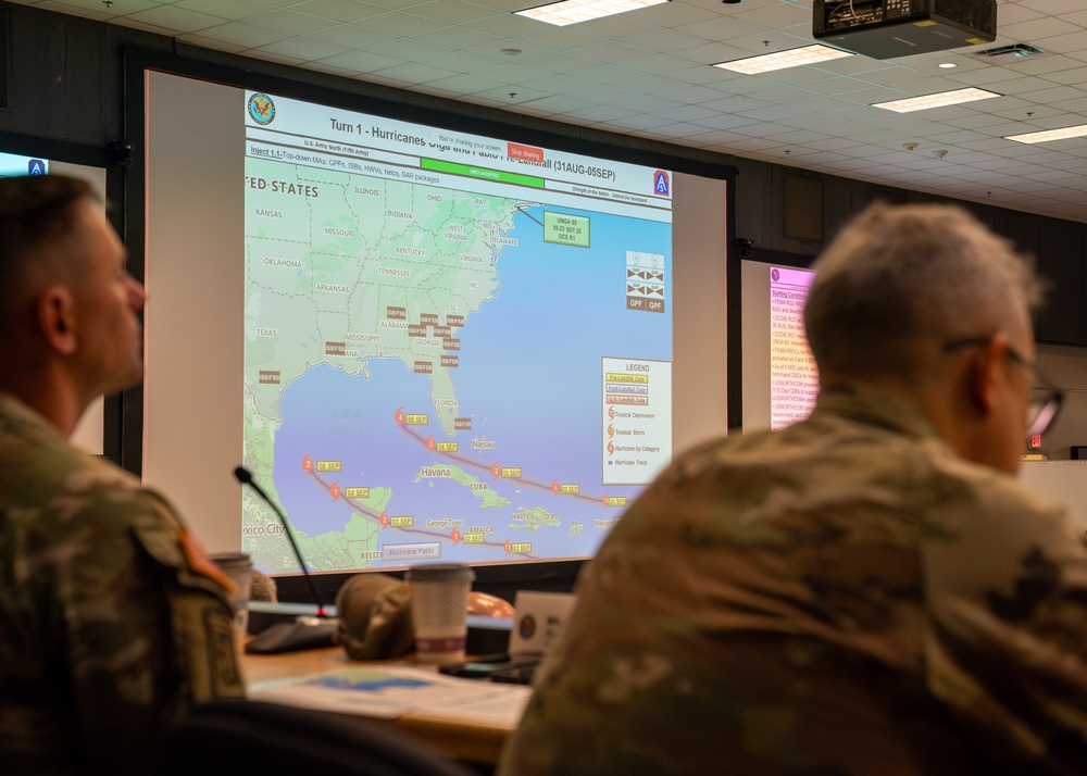 U.S. Army North Hosts Hurricane Rehearsal of Concept Drill