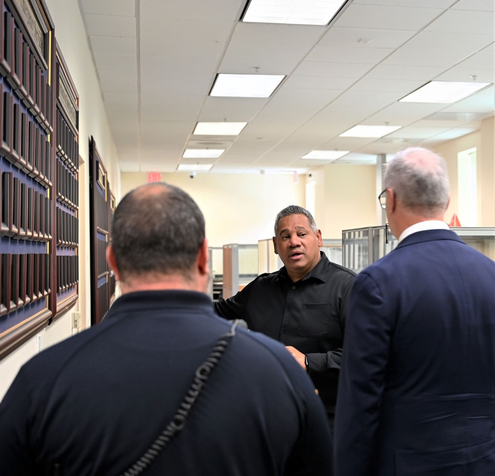 Patrick J. Appelman, director of U.S. Army Installation Management Command (IMCOM) - Readiness visits U.S. Army Garrison (USAG)-Miami on June 5, 2025.
