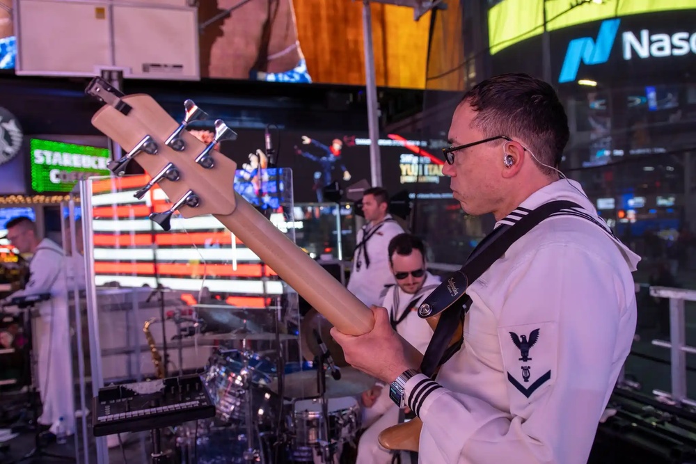 Rhode Island Sound performs at Times Square