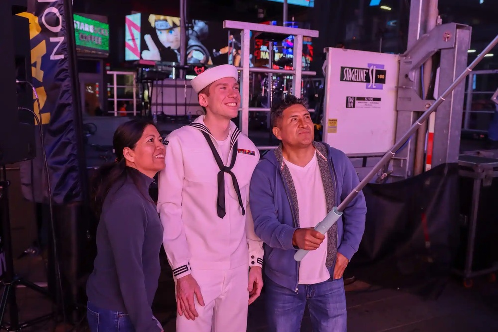 Rhode Island Sound performs at Times Square