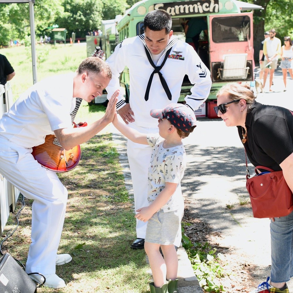 The U.S. Fleet Forces Band participates in Richmond Navy Week 2025