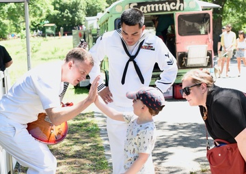 The U.S. Fleet Forces Band participates in Richmond Navy Week 2025