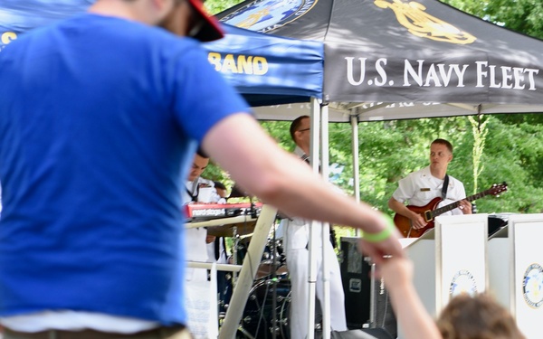 The U.S. Fleet Forces Band participates in Richmond Navy Week 2025