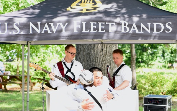 The U.S. Fleet Forces Band participates in Richmond Navy 2025
