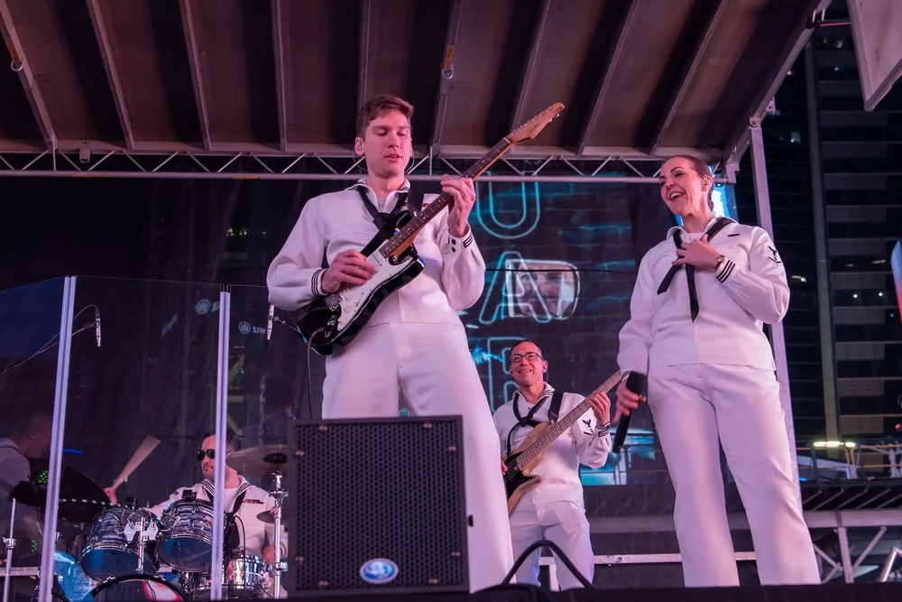 Rhode Island Sound performs at Time Square