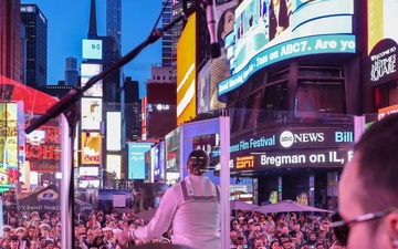 Rhode Island Sound performs at Times Square