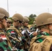 U.S. Marines teach members of Indonesian Korps Marinir about M4 carbine