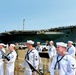 The U.S. Fleet Forces Band heralds the return of the USS Harry S. Truman (CVN 75)
